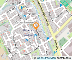 Bekijk kaart van Consultatiebureau Zevenhuizen  in Zevenhuizen (Zuid-Holland)