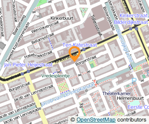 Bekijk kaart van Gezondheidscentrum Borgerstraat in Amsterdam
