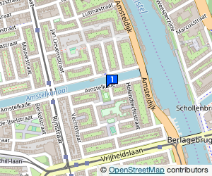 Bekijk kaart van Amsterdamse Boks. en Ontspann. Vereniging 'Ter Meulen' in Amsterdam