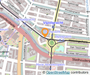 Bekijk kaart van Dierenkliniek de Wetering  in Amsterdam