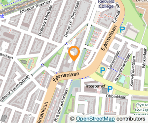 Bekijk kaart van Tandartspraktijk Jordanlaan in Utrecht