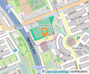Bekijk kaart van Sportvereniging 'Wippolder'  in Delft
