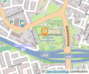 Bekijk kaart van Restaurant Vrouwenhof B.V. in Roosendaal