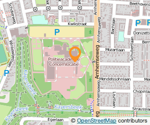 Bekijk kaart van De Politieacademie Hoofdkantoor in Apeldoorn
