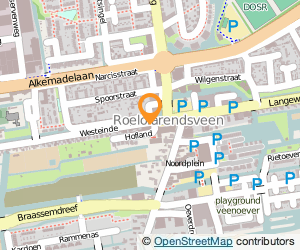 Bekijk kaart van de Wereld van Dranken Slijterij van der Poel in Roelofarendsveen