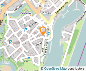 Bekijk kaart van Café Restaurant 'Hof van Holland' in Tholen