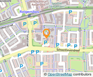 Bekijk kaart van Apotheek GZC Reigerbos in Amsterdam