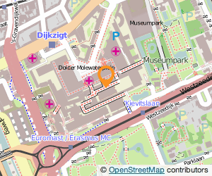 Bekijk kaart van Erasmus Universiteit in Rotterdam