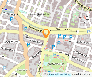 Bekijk kaart van Indiaas Restaurant Gandhi  in Haarlem