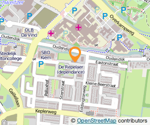 Bekijk kaart van Kennedyschool, locatie Eddingtonweg in Dordrecht
