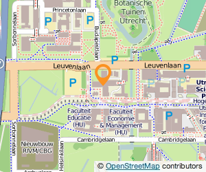 Bekijk kaart van Universiteit in Utrecht