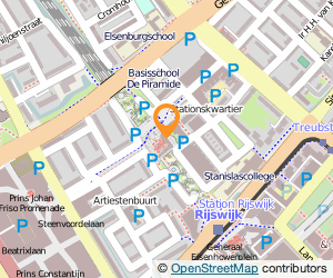 Bekijk kaart van Station Rijswijk in Rijswijk (Zuid-Holland)