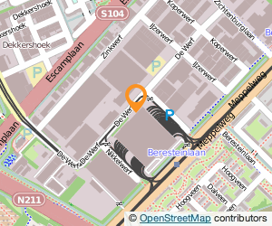 Bekijk kaart van HTM Personenvervoer N.V., Locatie De Werf 30 in Den Haag