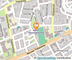 Bekijk kaart van Prins Willem Alexanderschool locatie West in Tiel
