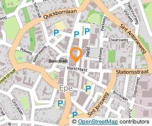 Bekijk kaart van Shoarmahuis/Cafetaria 'Bij de Barones' in Epe