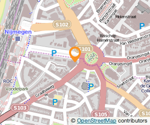 Bekijk kaart van RIBW centraal bureau in Nijmegen