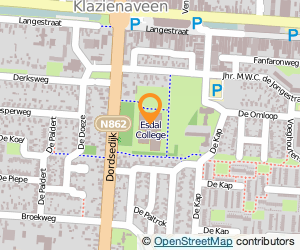 Bekijk kaart van Esdal College in Klazienaveen