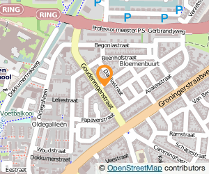 Bekijk kaart van Cafetaria Goudenregen  in Leeuwarden