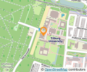 Bekijk kaart van Universiteit in Tilburg