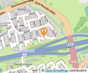 Bekijk kaart van Schildersbedrijf W. Vroom  in Zwolle