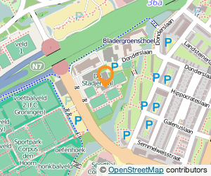 Bekijk kaart van De Stadjershal  in Groningen
