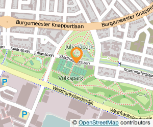 Bekijk kaart van Tennispark Van Vliet in Schiedam