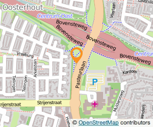 Bekijk kaart van BP Strijen Smits in Oosterhout (Noord-Brabant)