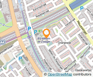Bekijk kaart van Prot. Christelijke Basisschool Willem de Zwijger in Leiderdorp