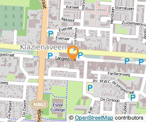 Bekijk kaart van Trekpleister in Klazienaveen
