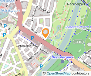 Bekijk kaart van Speeltuin Het Bloemenkwartier  in Amsterdam