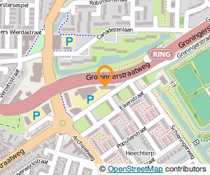 Bekijk kaart van Serv.bur. Stg. openb. Sch.gem. Piter Jelles in Leeuwarden