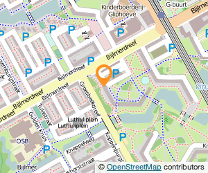 Bekijk kaart van Gooioord Fysiotherapie en Train.centr. in Amsterdam Zuidoost