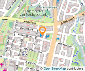Bekijk kaart van Praktijk oefentherapie Cesar Stadhouders in Breda