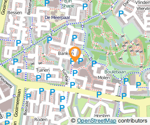 Bekijk kaart van Vereniging van van het Flatgeb. 'De Rosmolen' in Leiden