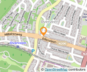 Bekijk kaart van Veldwerken  in Overveen