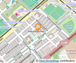 Bekijk kaart van Koetsveldschool  in Den Haag