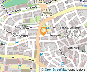 Bekijk kaart van Restaurant De Hemel in Bergen op Zoom