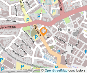 Bekijk kaart van Politie Hengelo OV Centrum-Zuid in Hengelo (Overijssel)