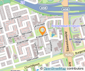 Bekijk kaart van Centrum voor Wonen en Zorg Kroevenhove in Roosendaal