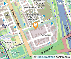 Bekijk kaart van Delftechpark in Delft