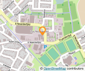 Bekijk kaart van Gemeentewerken gemeente Leeuwarderadeel in Stiens
