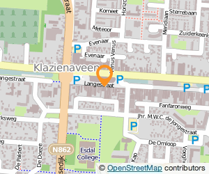 Bekijk kaart van D.I.O drogist de Vijzel in Klazienaveen