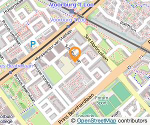 Bekijk kaart van RIBW Fonteynenburg - De Voorburcht in Voorburg