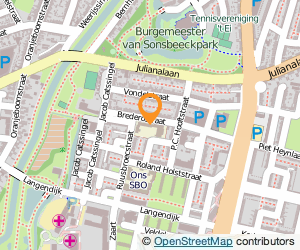 Bekijk kaart van Het Brederocollege, vestiging Brederostraat in Breda