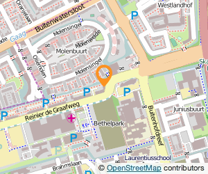 Bekijk kaart van Reinier de Graafw 22 Amb Wonen  in Delft
