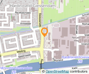 Bekijk kaart van J. van Wijnen Dienstverlening  in Hardinxveld-Giessendam