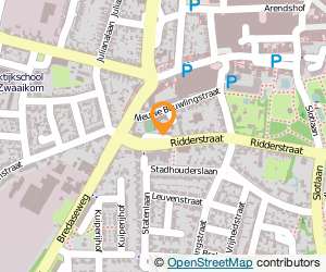 Bekijk kaart van gymzaal Ridderstraat  in Oosterhout (Noord-Brabant)