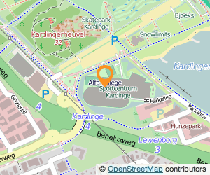 Bekijk kaart van Sportcentrum Kardinge in Groningen