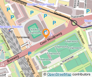 Bekijk kaart van Feyenoord Supportersvereniging De Feijenoorder in Rotterdam