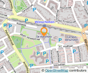 Bekijk kaart van Openbare Basisschool de Waterlelie in Winschoten